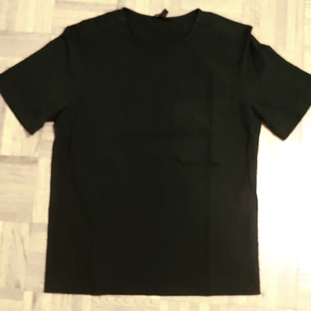 Cos woven crinkle and knit t-shirt small mens